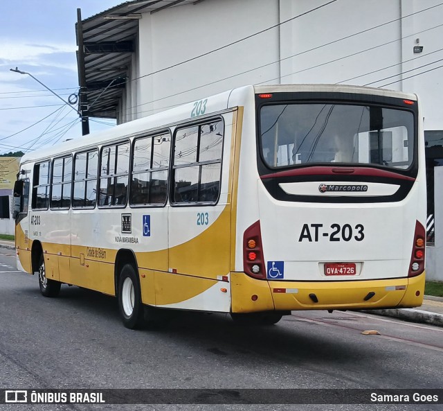 Empresa de Transportes Nova Marambaia AT-203 na cidade de Belém, Pará, Brasil, por Samara Goes. Número da foto: #12794061.
