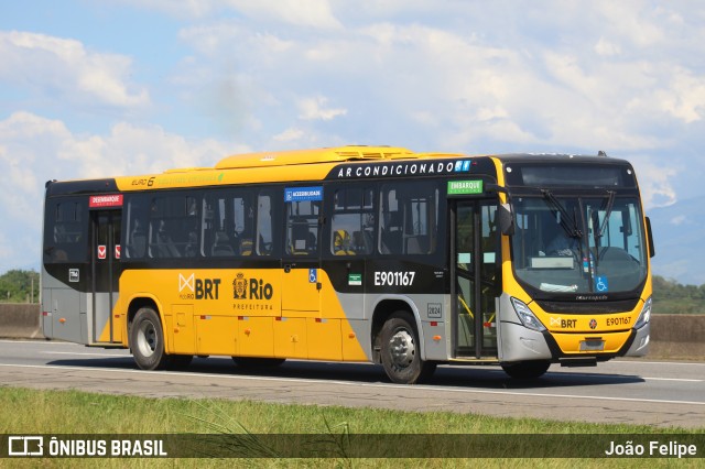 Mobi Rio E901167 na cidade de Canas, São Paulo, Brasil, por João Felipe. Número da foto: #12795004.
