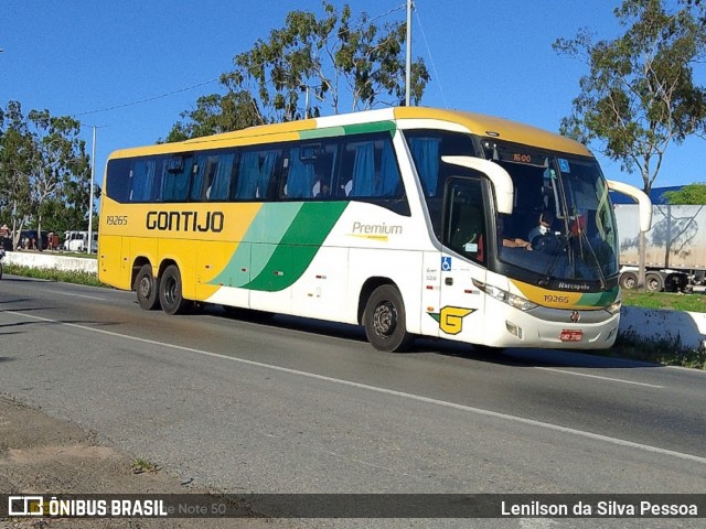 Empresa Gontijo de Transportes 19265 na cidade de Caruaru, Pernambuco, Brasil, por Lenilson da Silva Pessoa. Número da foto: #12794973.
