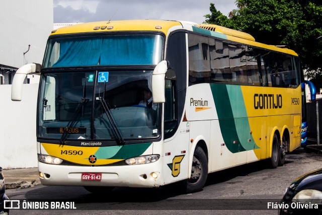 Empresa Gontijo de Transportes 14590 na cidade de Rio de Janeiro, Rio de Janeiro, Brasil, por Flávio Oliveira. Número da foto: #12794079.
