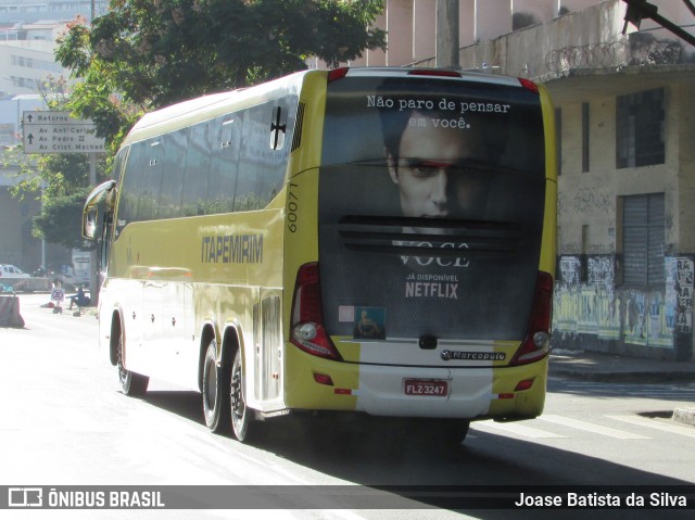 Viação Itapemirim 60071 na cidade de Belo Horizonte, Minas Gerais, Brasil, por Joase Batista da Silva. Número da foto: #12797363.