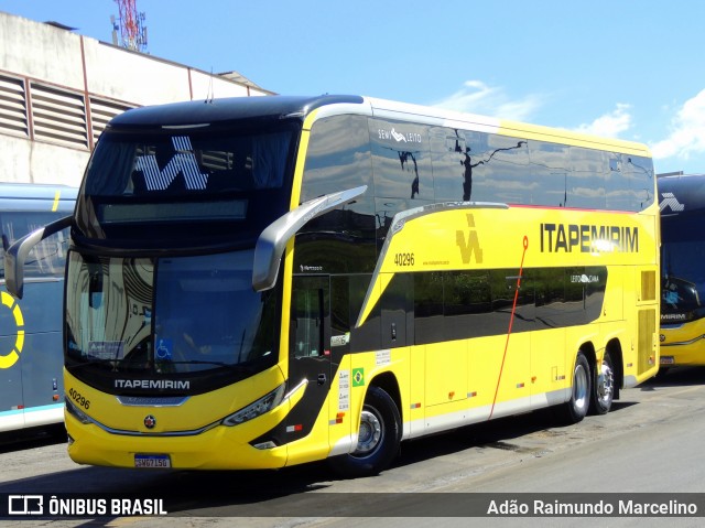 Viação Nova Itapemirim 40296 na cidade de Belo Horizonte, Minas Gerais, Brasil, por Adão Raimundo Marcelino. Número da foto: #12798411.