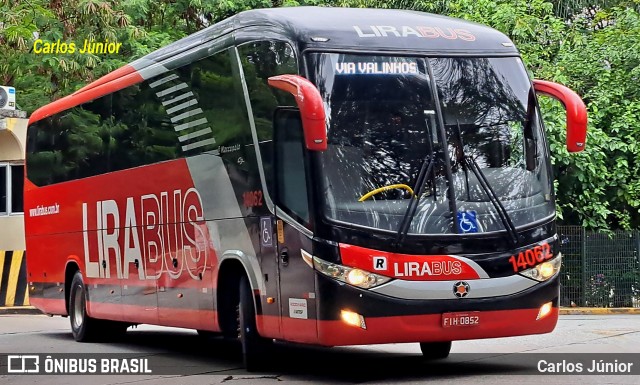 Lirabus 14062 na cidade de São Paulo, São Paulo, Brasil, por Carlos Júnior. Número da foto: #12797879.
