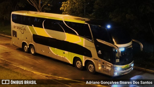 Brasil Sul Linhas Rodoviárias 3425 na cidade de São Paulo, São Paulo, Brasil, por Adriano Gonçalves Soares Dos Santos. Número da foto: #12797087.