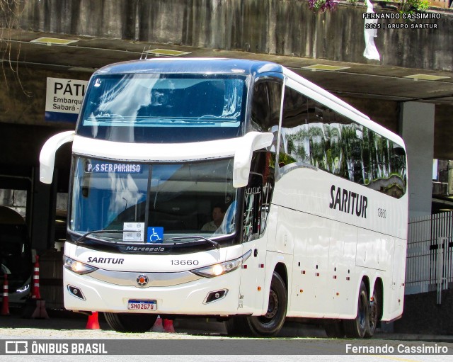 Saritur - Santa Rita Transporte Urbano e Rodoviário 13660 na cidade de Belo Horizonte, Minas Gerais, Brasil, por Fernando Cassimiro. Número da foto: #12798220.