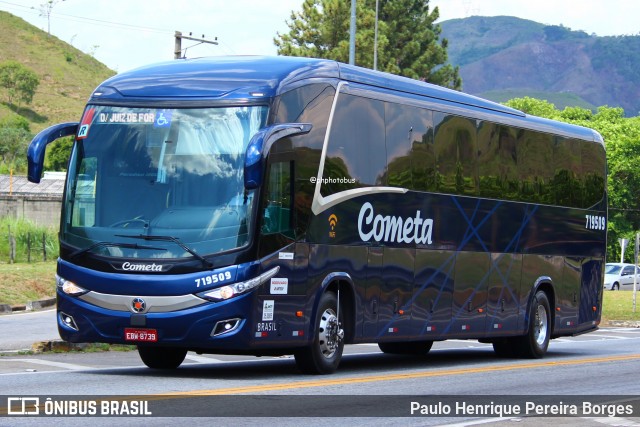Viação Cometa 719509 na cidade de Barra do Piraí, Rio de Janeiro, Brasil, por Paulo Henrique Pereira Borges. Número da foto: #12798036.
