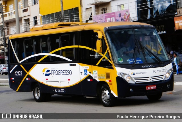 Viação Progresso 42423 na cidade de Três Rios, Rio de Janeiro, Brasil, por Paulo Henrique Pereira Borges. Número da foto: #12798121.