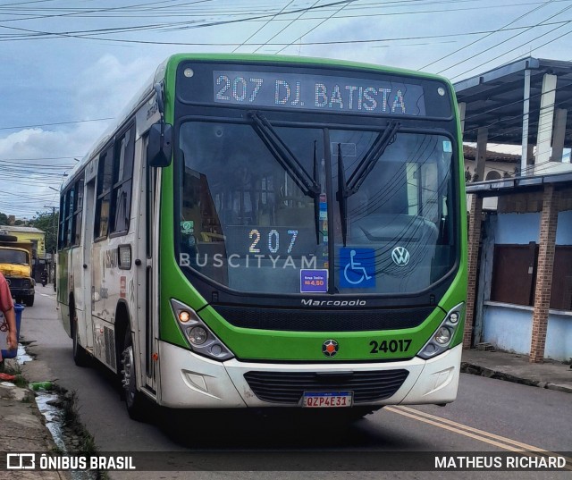 Via Verde Transportes Coletivos 0524017 na cidade de Manaus, Amazonas, Brasil, por MATHEUS RICHARD. Número da foto: #12795864.