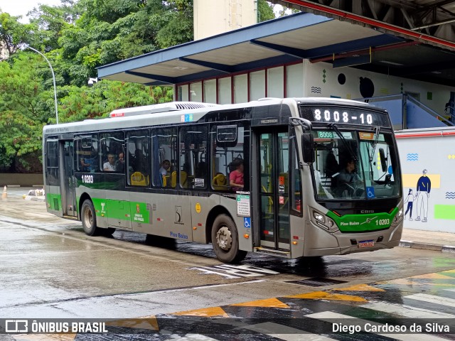 Viação Santa Brígida 1 0203 na cidade de São Paulo, São Paulo, Brasil, por Diego Cardoso da Silva. Número da foto: #12797645.