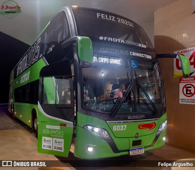 Eucatur - Empresa União Cascavel de Transportes e Turismo 6037 na cidade de Nova Alvorada do Sul, Mato Grosso do Sul, Brasil, por Felipe Arguelho. Número da foto: #12797005.