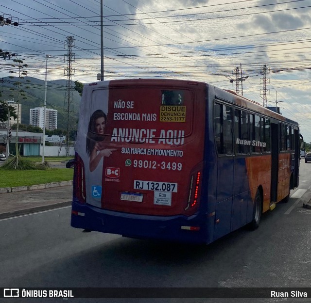 Evanil Transportes e Turismo RJ 132.087 na cidade de Nova Iguaçu, Rio de Janeiro, Brasil, por Ruan Silva. Número da foto: #12797239.