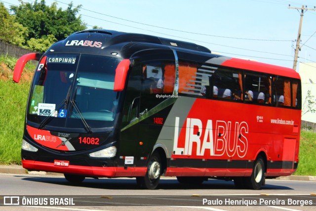 Lirabus 14082 na cidade de Campinas, São Paulo, Brasil, por Paulo Henrique Pereira Borges. Número da foto: #12798071.