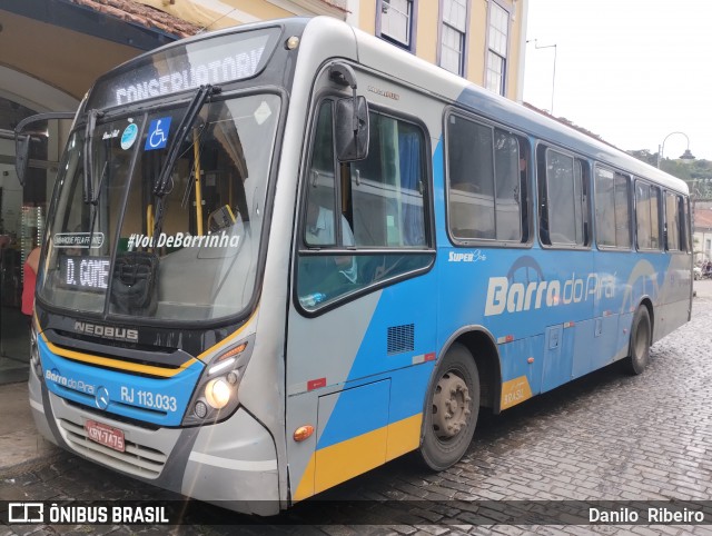 Viação Barra do Piraí Turismo RJ 113.033 na cidade de Valença, Rio de Janeiro, Brasil, por Danilo  Ribeiro. Número da foto: #12796523.