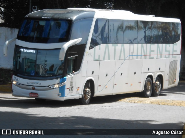 Auto Viação Catarinense 3387 na cidade de Resende, Rio de Janeiro, Brasil, por Augusto César. Número da foto: #12796972.