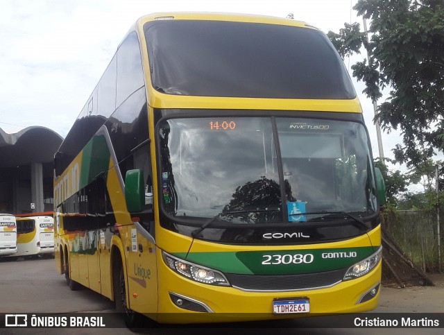 Empresa Gontijo de Transportes 23080 na cidade de Montes Claros, Minas Gerais, Brasil, por Cristiano Martins. Número da foto: #12797285.