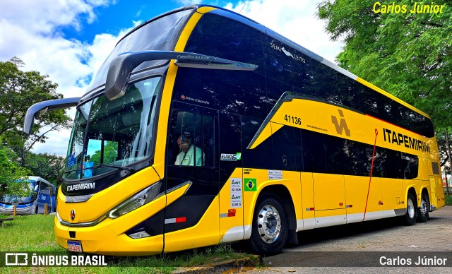 Viação Nova Itapemirim 41136 na cidade de São Paulo, São Paulo, Brasil, por Carlos Júnior. Número da foto: #12800938.