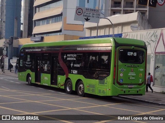 Viação Gatusa Transportes Urbanos 7 6201 na cidade de São Paulo, São Paulo, Brasil, por Rafael Lopes de Oliveira. Número da foto: #12799653.