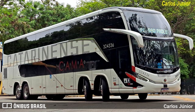 Auto Viação Catarinense 324336 na cidade de São Paulo, São Paulo, Brasil, por Carlos Júnior. Número da foto: #12800942.