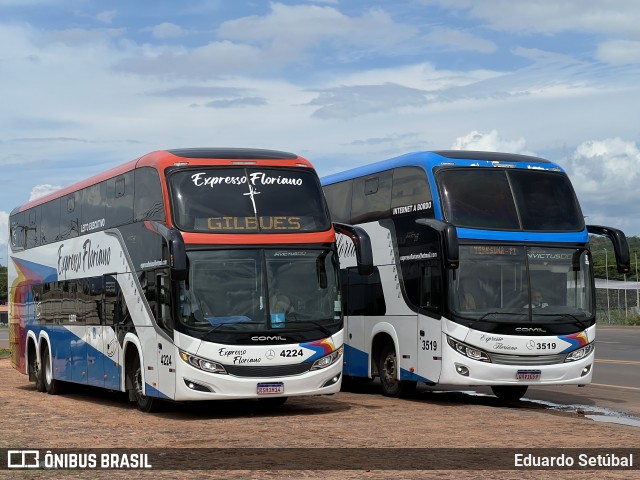 Expresso Floriano 4224 na cidade de Corrente, Piauí, Brasil, por Eduardo Setúbal. Número da foto: #12799751.