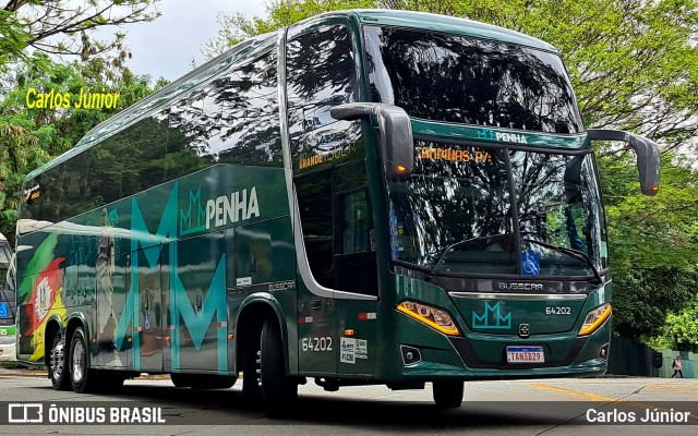 Empresa de Ônibus Nossa Senhora da Penha 64202 na cidade de São Paulo, São Paulo, Brasil, por Carlos Júnior. Número da foto: #12800933.