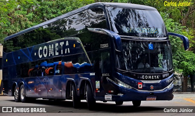 Viação Cometa 723003 na cidade de São Paulo, São Paulo, Brasil, por Carlos Júnior. Número da foto: #12800721.