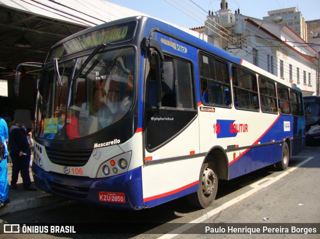 Colitur Transportes Rodoviários 106 na cidade de Barra Mansa, Rio de Janeiro, Brasil, por Paulo Henrique Pereira Borges. Número da foto: #12800611.