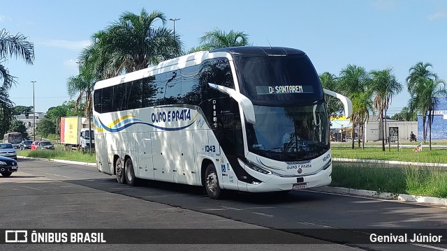 Viação Ouro e Prata 1043 na cidade de Campo Grande, Mato Grosso do Sul, Brasil, por Genival Júnior. Número da foto: #12800485.