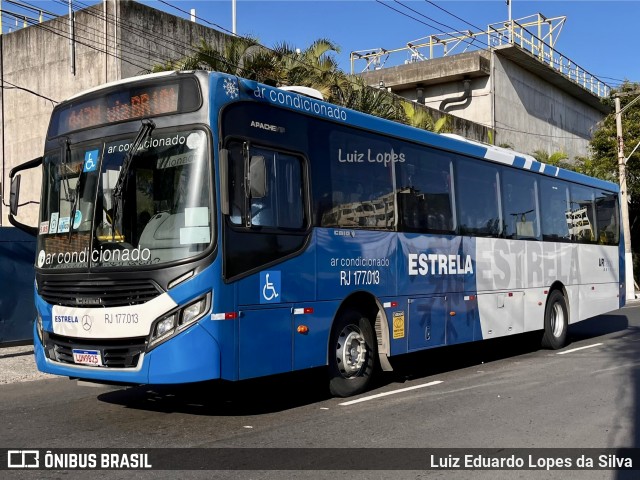 Viação Estrela RJ 177.013 na cidade de Niterói, Rio de Janeiro, Brasil, por Luiz Eduardo Lopes da Silva. Número da foto: #12798957.