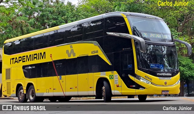 Viação Nova Itapemirim 40946 na cidade de São Paulo, São Paulo, Brasil, por Carlos Júnior. Número da foto: #12800869.