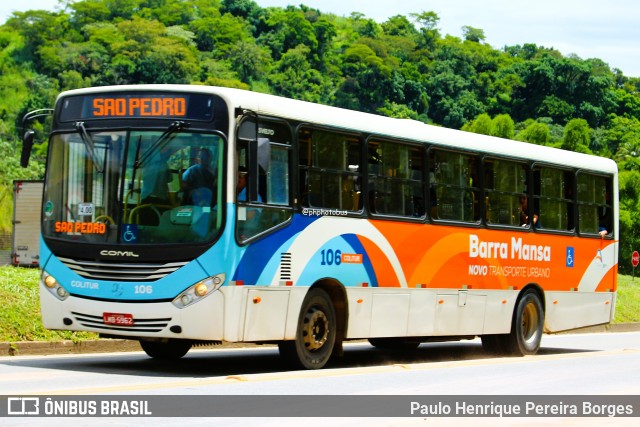 Colitur Transportes Rodoviários 106 na cidade de Barra Mansa, Rio de Janeiro, Brasil, por Paulo Henrique Pereira Borges. Número da foto: #12800633.