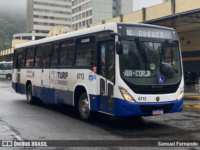Turb Petrópolis > Turp -Transporte Urbano de Petrópolis 6713 na cidade de Petrópolis, Rio de Janeiro, Brasil, por Samuel Fernando. Número da foto: #12800858.