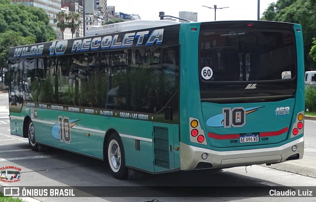 Linea 10 162 na cidade de Ciudad Autónoma de Buenos Aires, Argentina, por Claudio Luiz. Número da foto: #12800880.