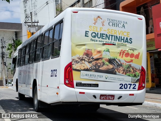 Empresa Viação Cabral 2072 na cidade de Campina Grande, Paraíba, Brasil, por Danyllo Henrique. Número da foto: #12798857.