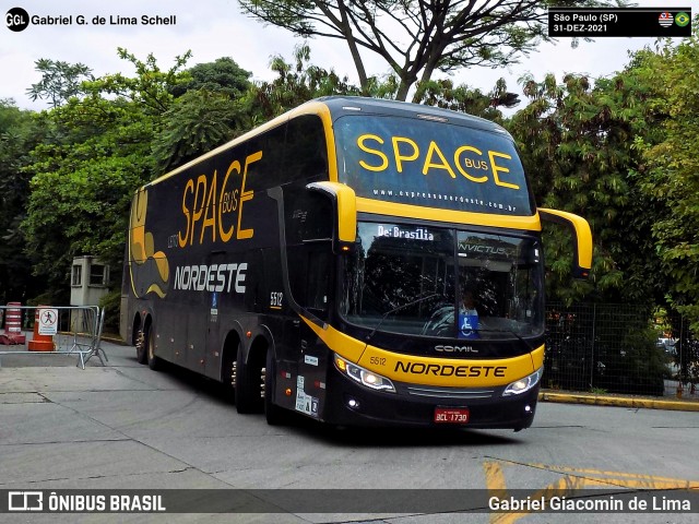 Expresso Nordeste 5512 na cidade de São Paulo, São Paulo, Brasil, por Gabriel Giacomin de Lima. Número da foto: #12803820.