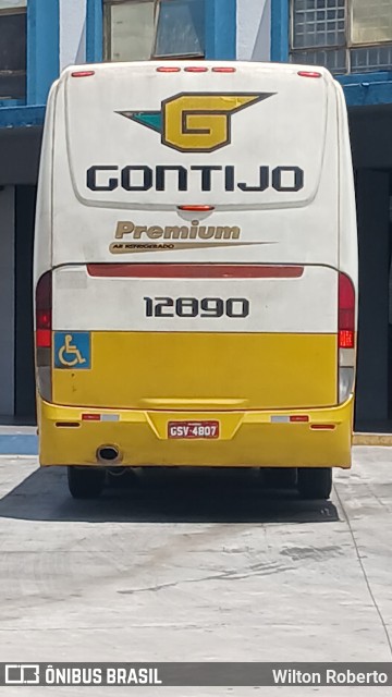 Empresa Gontijo de Transportes 12890 na cidade de Governador Valadares, Minas Gerais, Brasil, por Wilton Roberto. Número da foto: #12802186.