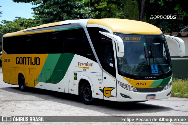 Empresa Gontijo de Transportes 7090 na cidade de Salvador, Bahia, Brasil, por Felipe Pessoa de Albuquerque. Número da foto: #12802282.