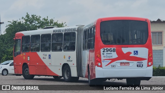 Itajaí Transportes Coletivos 2968 na cidade de Campinas, São Paulo, Brasil, por Luciano Ferreira de Lima Júnior. Número da foto: #12803552.
