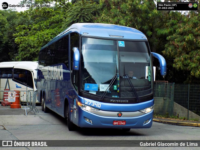 Viação Águia Branca 27340 na cidade de São Paulo, São Paulo, Brasil, por Gabriel Giacomin de Lima. Número da foto: #12803842.
