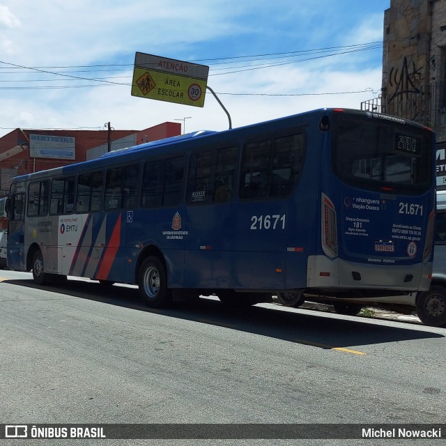 Viação Osasco 21.671 na cidade de Jandira, São Paulo, Brasil, por Michel Nowacki. Número da foto: #12804119.