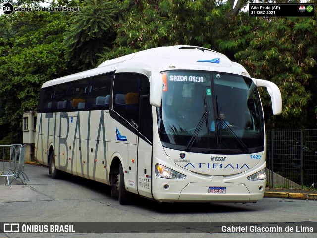 Viação Atibaia São Paulo 1420 na cidade de São Paulo, São Paulo, Brasil, por Gabriel Giacomin de Lima. Número da foto: #12803852.