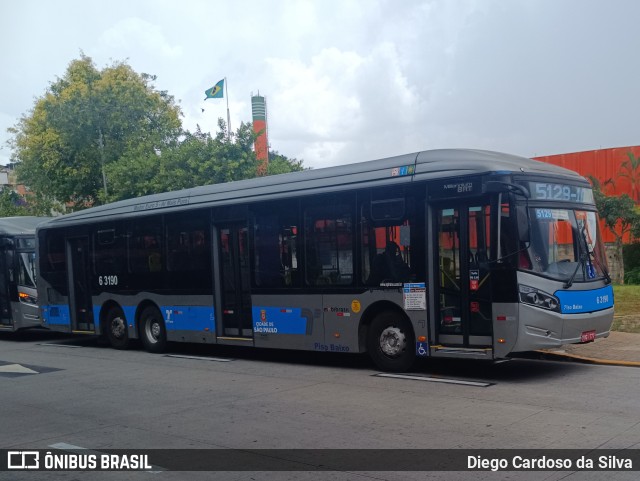 Viação Paratodos > São Jorge > Metropolitana São Paulo > Mobibrasil 6 3190 na cidade de São Paulo, São Paulo, Brasil, por Diego Cardoso da Silva. Número da foto: #12850649.