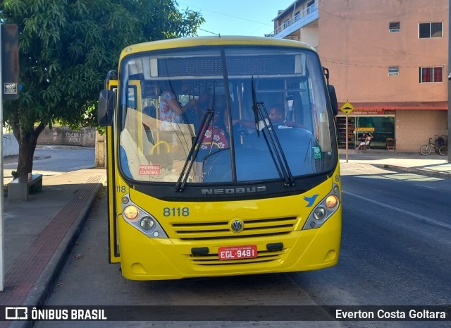 Viação Sudeste 8118 na cidade de Piúma, Espírito Santo, Brasil, por Everton Costa Goltara. Número da foto: #12850375.