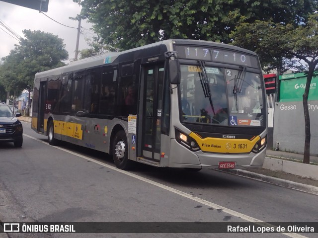 Viação Metrópole Paulista - Zona Leste 3 1631 na cidade de São Paulo, São Paulo, Brasil, por Rafael Lopes de Oliveira. Número da foto: #12848105.