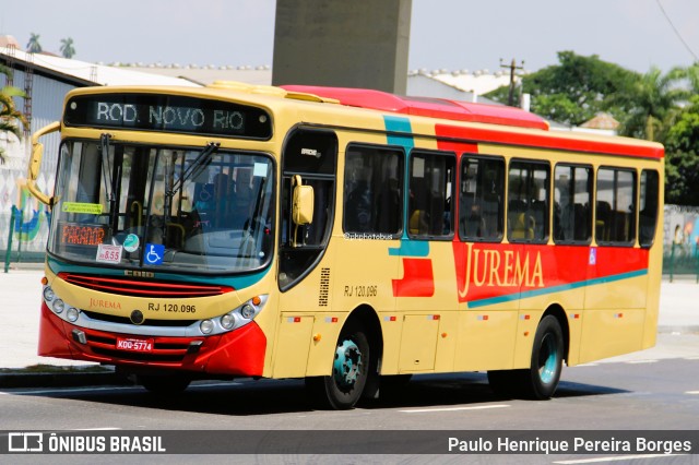 Auto Viação Jurema RJ 120.102 na cidade de Rio de Janeiro, Rio de Janeiro, Brasil, por Paulo Henrique Pereira Borges. Número da foto: #12848663.