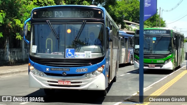 Onicamp Transporte Coletivo 4869 na cidade de Campinas, São Paulo, Brasil, por Cleverson Giraldi. Número da foto: #12850202.