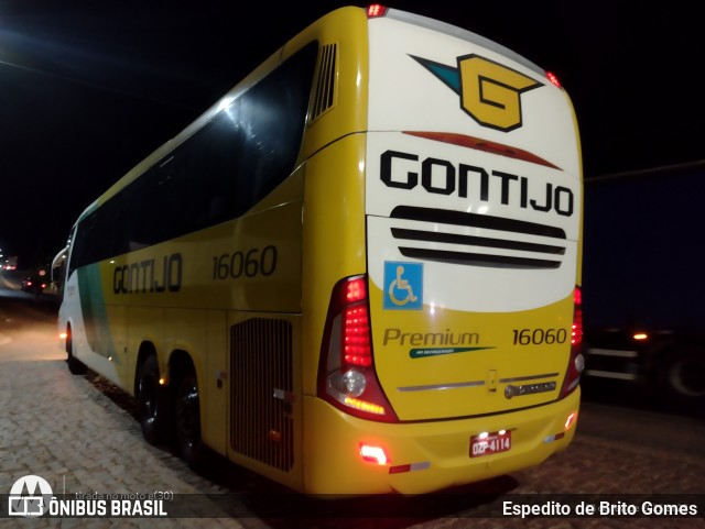 Empresa Gontijo de Transportes 16060 na cidade de Paulistana, Piauí, Brasil, por Espedito de Brito Gomes. Número da foto: #12848557.