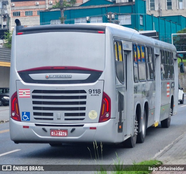 BluMob - Concessionária de Transporte Urbano de Blumenau 9118 na cidade de Blumenau, Santa Catarina, Brasil, por Iago Scheineider. Número da foto: #12849921.