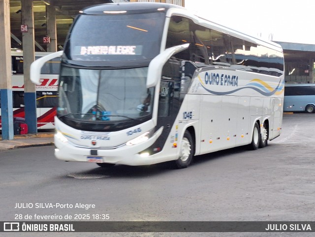 Viação Ouro e Prata 1046 na cidade de Porto Alegre, Rio Grande do Sul, Brasil, por JULIO SILVA. Número da foto: #12848773.