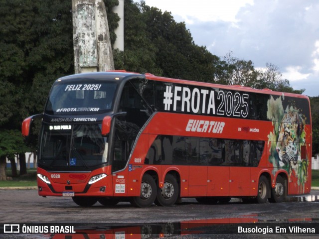 Eucatur - Empresa União Cascavel de Transportes e Turismo 6028 na cidade de Vilhena, Rondônia, Brasil, por Busologia Em Vilhena. Número da foto: #12848924.