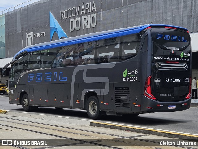 Fácil Transportes e Turismo RJ 140.009 na cidade de Rio de Janeiro, Rio de Janeiro, Brasil, por Cleiton Linhares. Número da foto: #12849027.